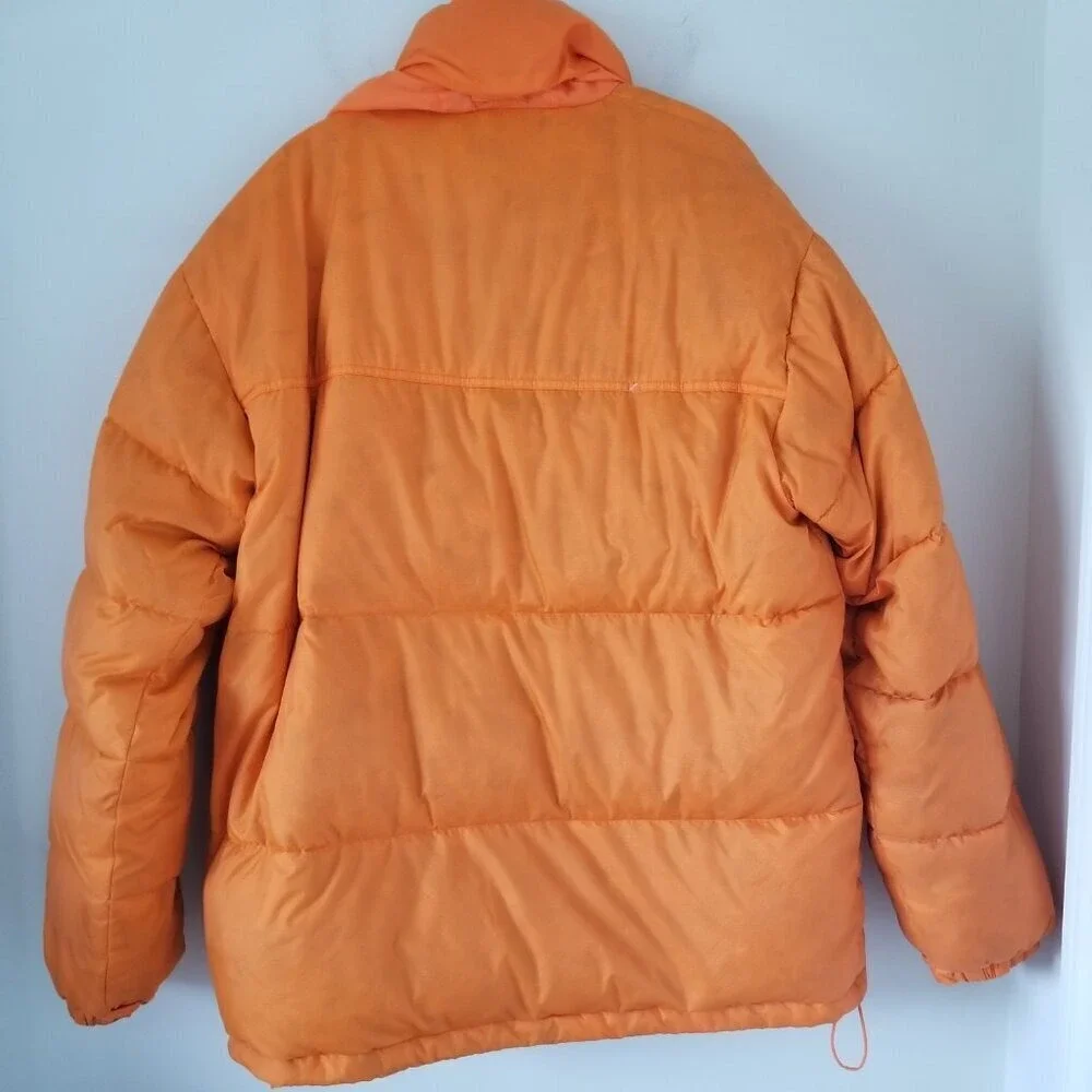 Steve Barrys Sz L Mens Jacket Outdoor Hooded Warm Goose Down Feather Puffer Coat